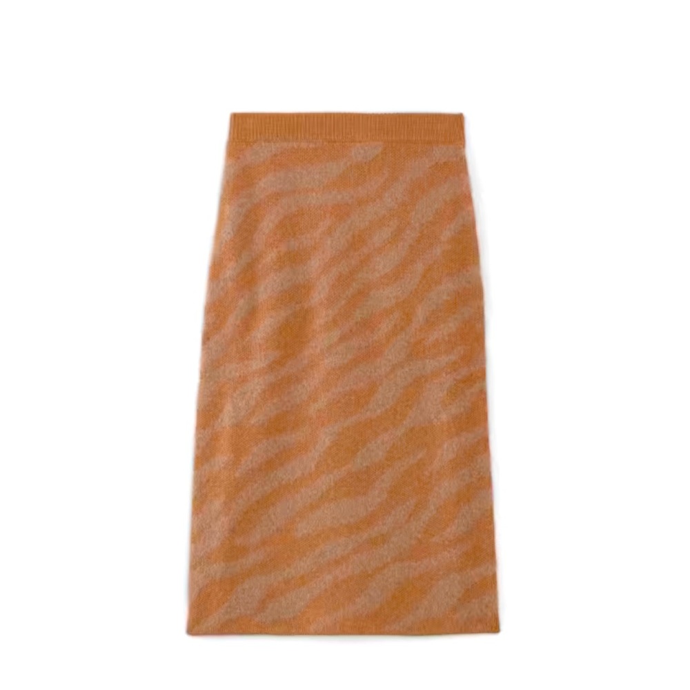 EVERLANE The Alpaca Tiger Jacquard Skirt